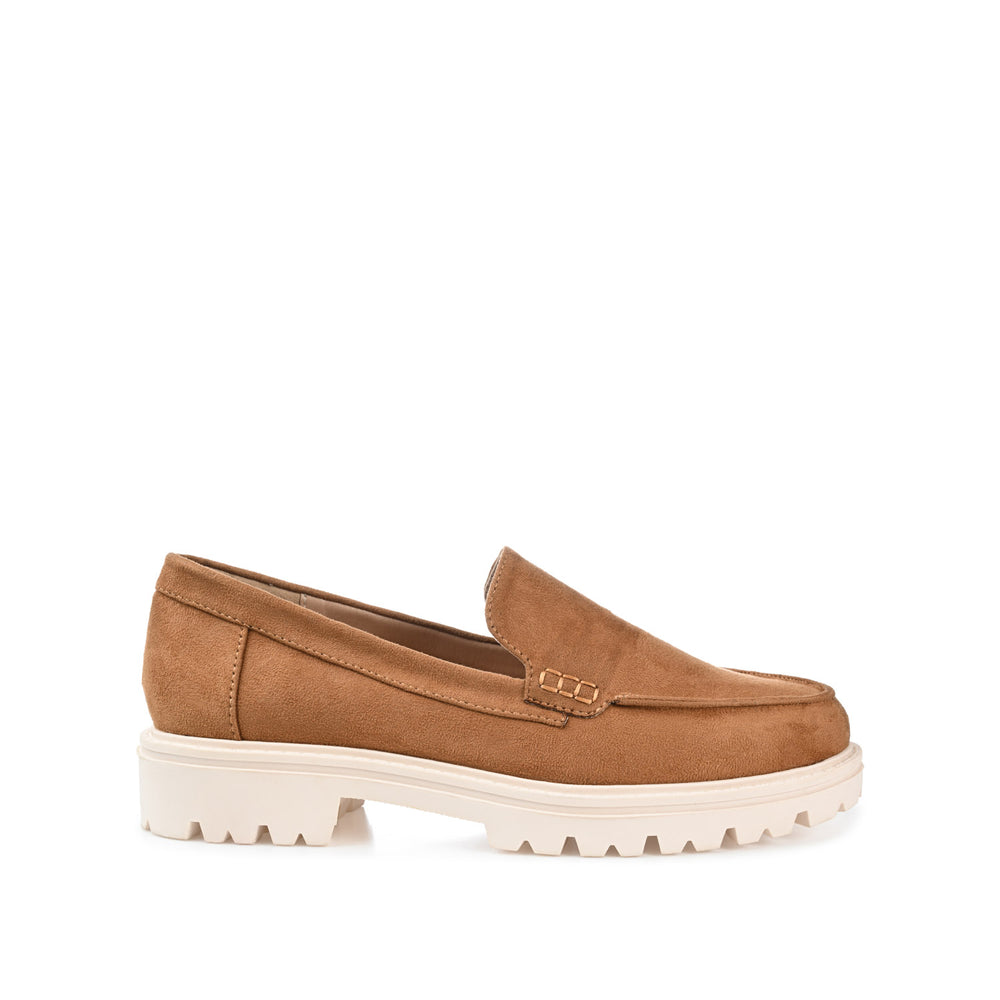 ERIKA LOAFER FLATS IN FAUX SUEDE