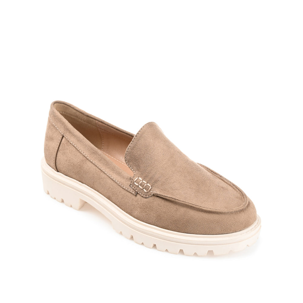 ERIKA LOAFER FLATS IN FAUX SUEDE