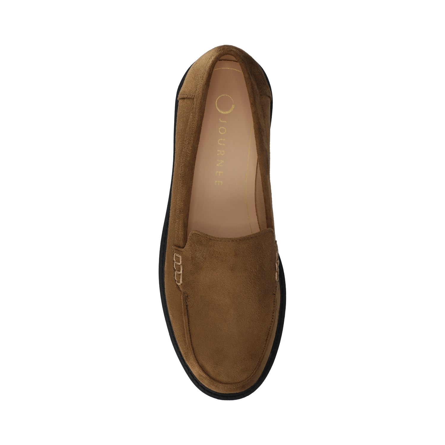 ERIKA SLIP ON LOAFER IN WIDE - Chocolate Faux Suede