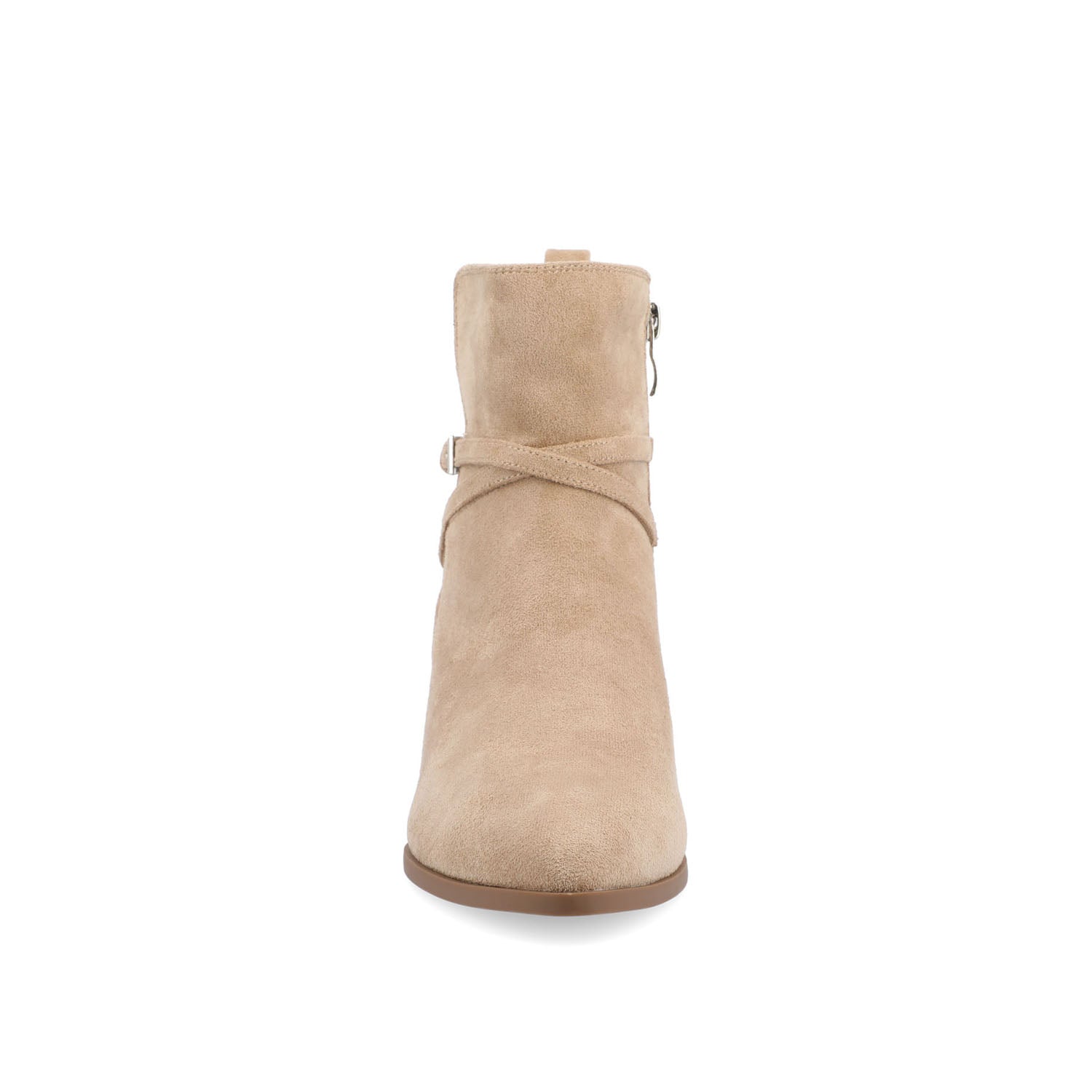 ESTELLE BLOCK HEELED BOOTIES IN WIDE - Tan