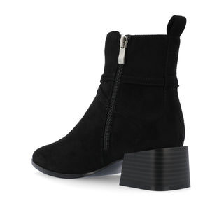 ESTELLE BLOCK HEELED BOOTIES IN WIDE