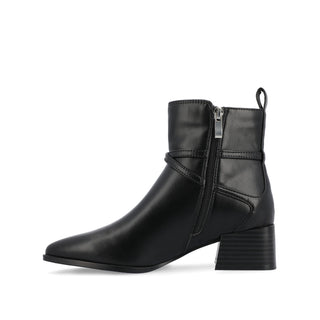 ESTELLE BLOCK HEELED BOOTIES IN WIDE