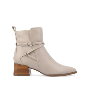 ESTELLE BLOCK HEELED BOOTIES IN WIDE - Grey
