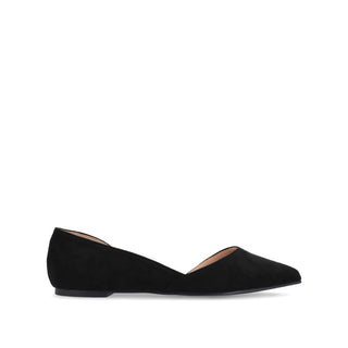 ESTER D'ORSAY FLAT IN FAUX SUEDE