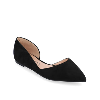 ESTER D'ORSAY FLAT IN FAUX SUEDE