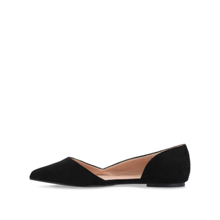 ESTER D'ORSAY FLAT IN FAUX SUEDE