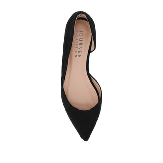 ESTER D'ORSAY FLAT IN FAUX SUEDE