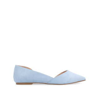 ESTER D'ORSAY FLAT IN FAUX SUEDE