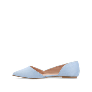 ESTER D'ORSAY FLAT IN FAUX SUEDE