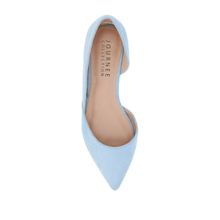 ESTER D'ORSAY FLAT IN FAUX SUEDE