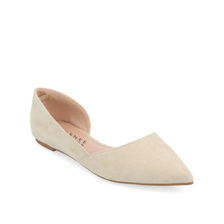 ESTER D'ORSAY FLAT IN FAUX SUEDE