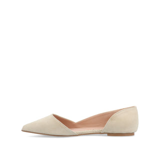 ESTER D'ORSAY FLAT IN FAUX SUEDE