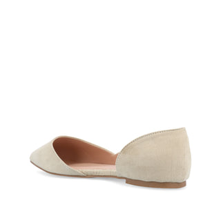 ESTER D'ORSAY FLAT IN FAUX SUEDE