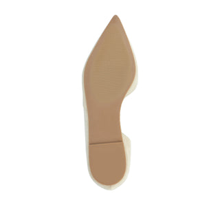 ESTER D'ORSAY FLAT IN FAUX SUEDE