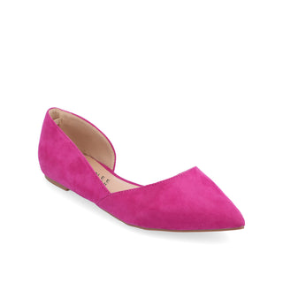 ESTER D'ORSAY FLAT IN FAUX SUEDE