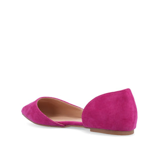 ESTER D'ORSAY FLAT IN FAUX SUEDE