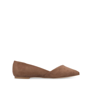 ESTER D'ORSAY FLAT IN FAUX SUEDE