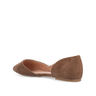 ESTER D'ORSAY FLAT IN FAUX SUEDE