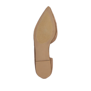 ESTER D'ORSAY FLAT IN FAUX SUEDE