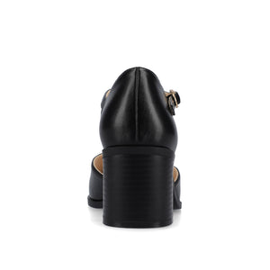 EVANGELINE D'ORSAY HEELS IN FAUX LEATHER