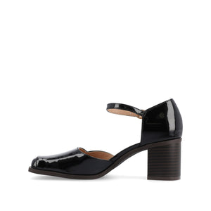 EVANGELINE PATENT HEELS IN WIDE - Patent Black