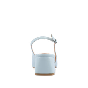 EVERLEE SLINGBACK PUMP HEELS IN VEGAN LEATHER - Blue