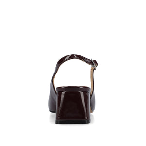 EVERLEE SLINGBACK PUMP HEELS IN FAUX LEATHER