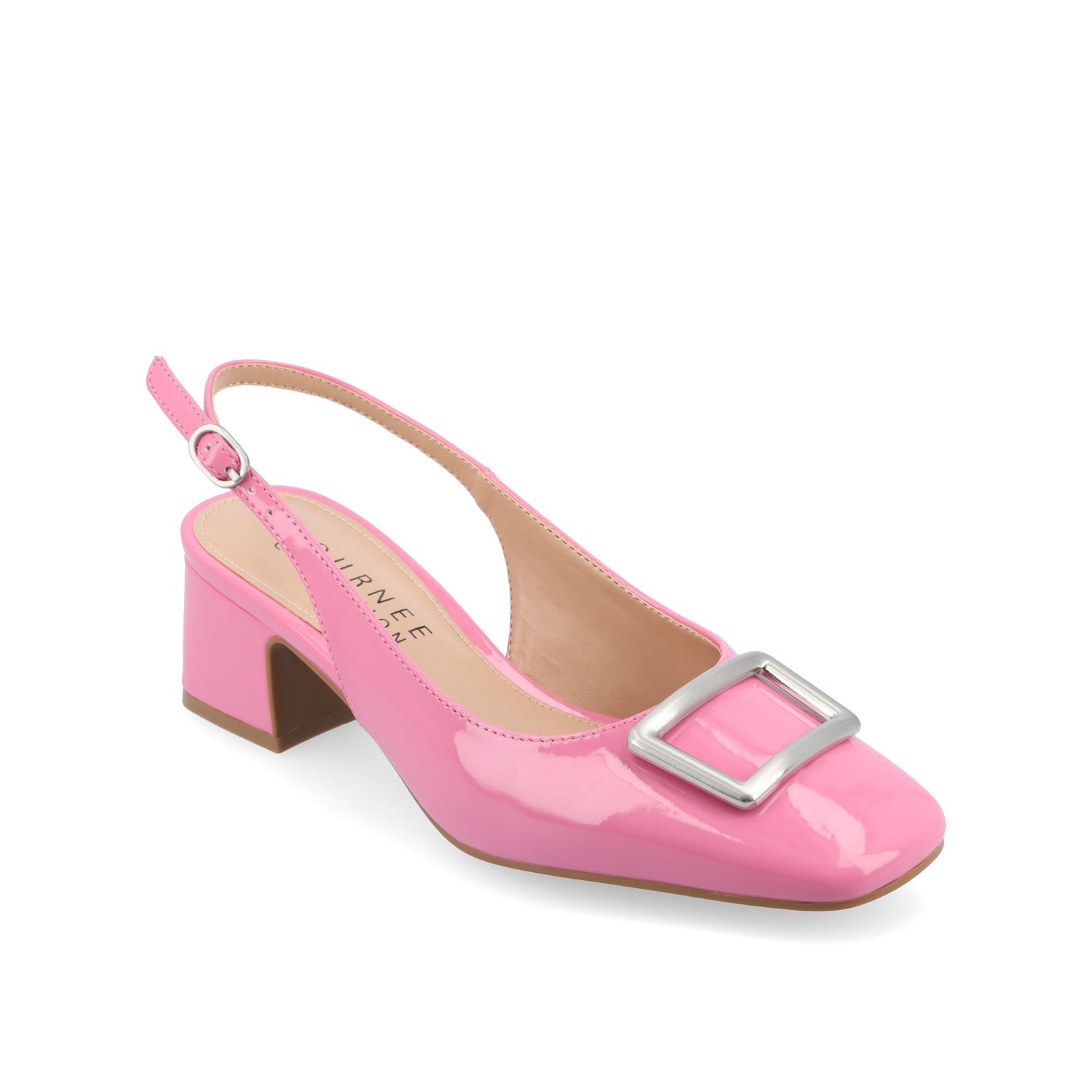 EVERLEE SLINGBACK PUMP HEELS IN VEGAN LEATHER - Pink