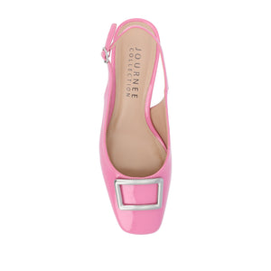 EVERLEE SLINGBACK PUMP HEELS IN VEGAN LEATHER - Pink