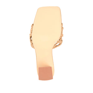 EVVIE HEELED SANDALS IN VEGAN LEATHER - Tan