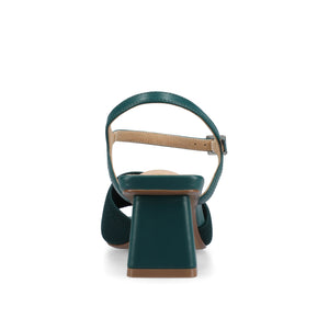 EVYLINN STRAPPY HEELS IN KNIT FABRIC