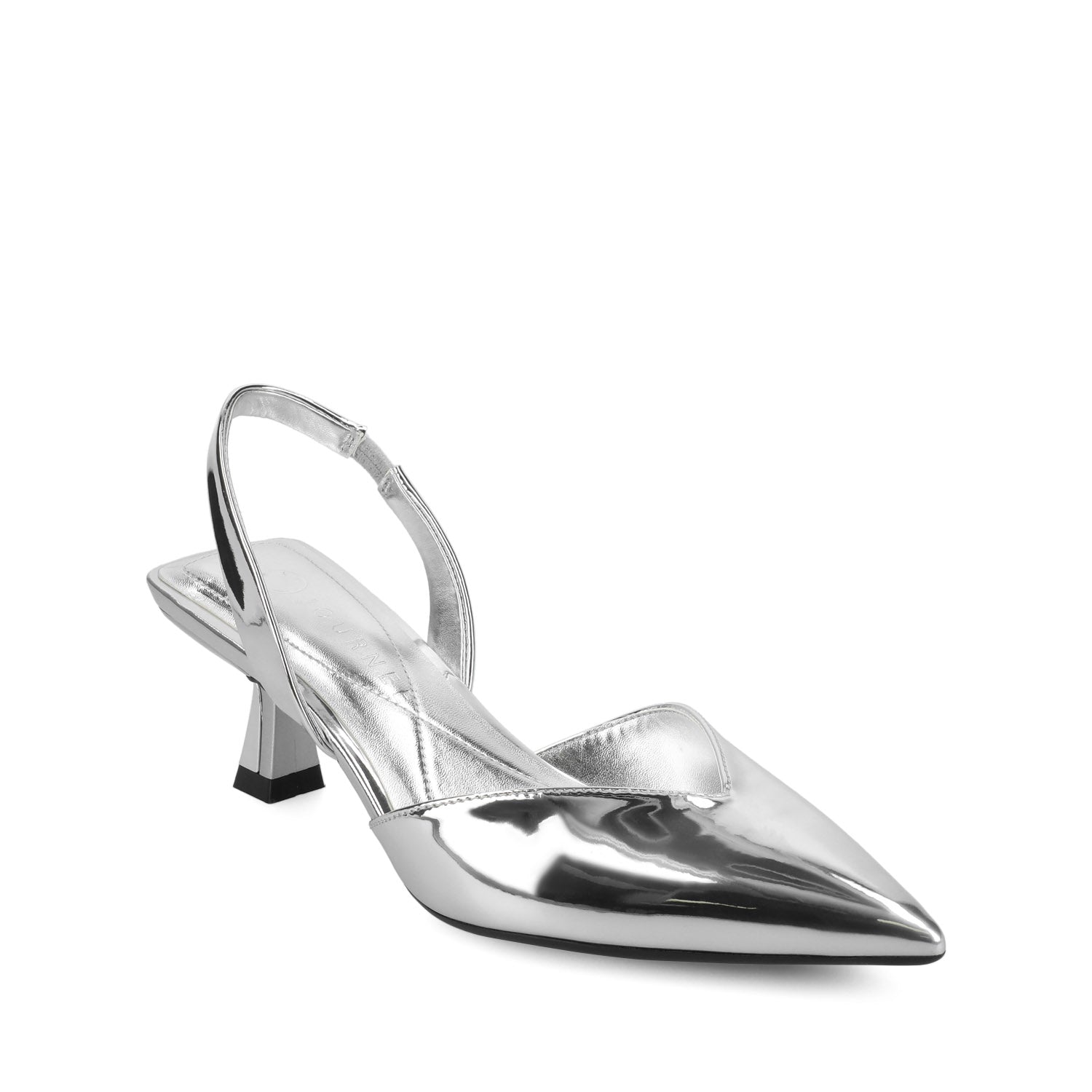 FALLON SLING BACK HEELS - Silver