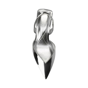 FALLON SLING BACK HEELS - Silver
