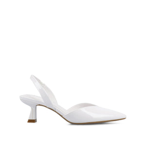 FALLON SLING BACK HEELS - White