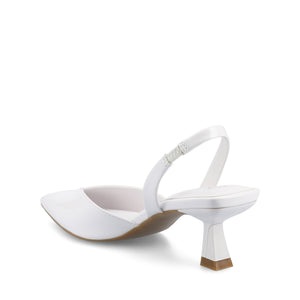 FALLON SLING BACK HEELS - White