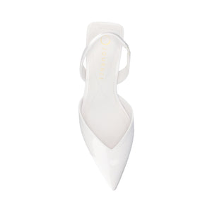 FALLON SLING BACK HEELS - White
