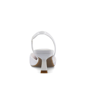 FALLON SLING BACK HEELS - White