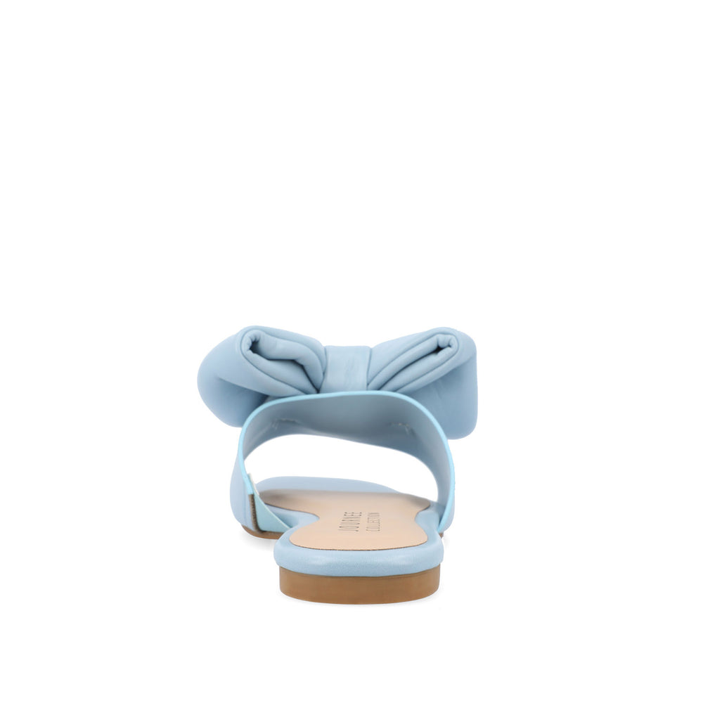 FAYRE PUFFED SLIDE SANDALS IN WIDE