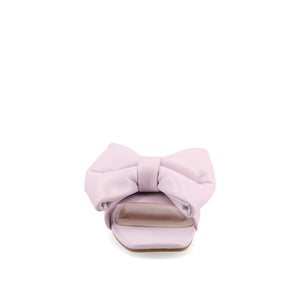 FAYRE PUFFED SLIDE SANDALS IN WIDE - Lavender PU