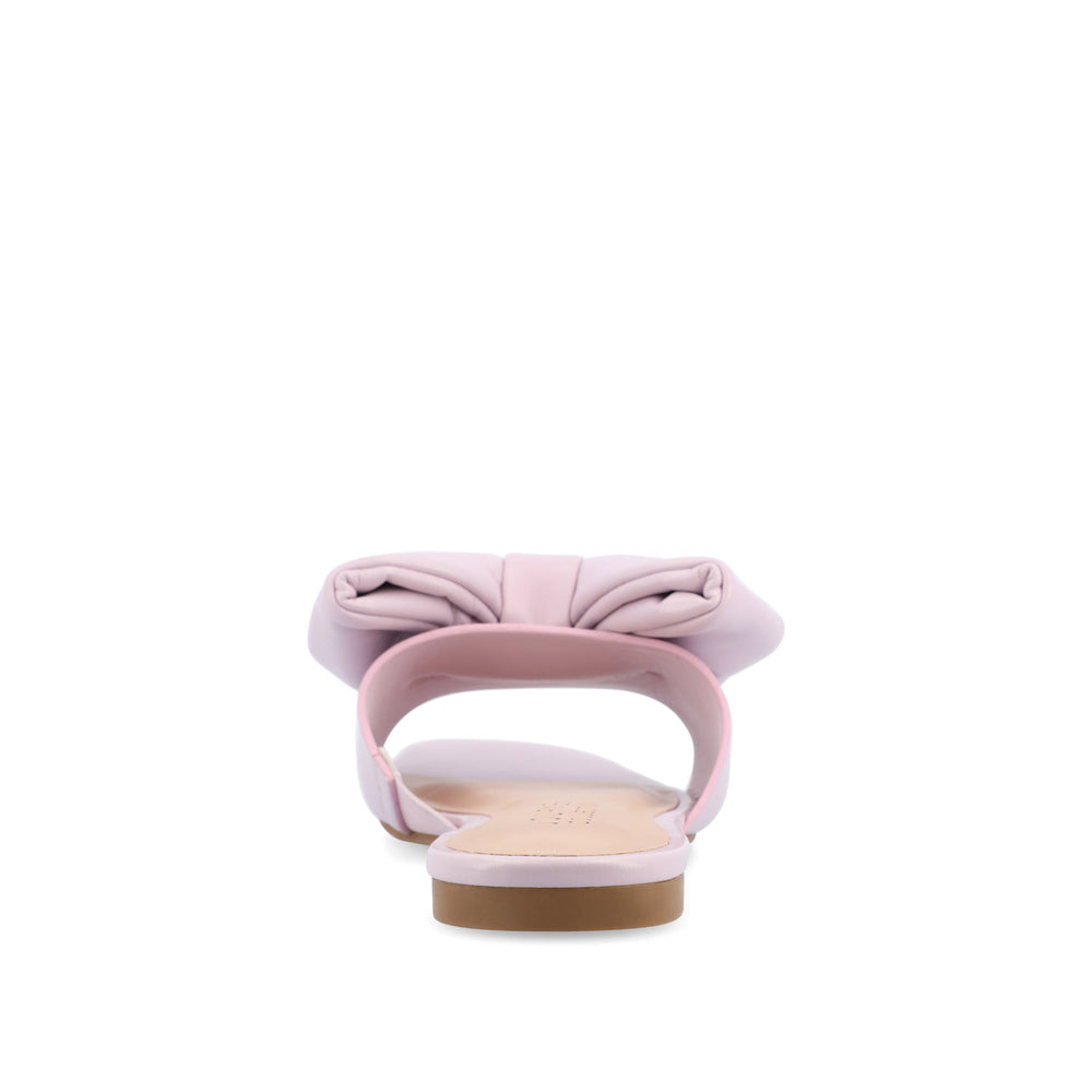 FAYRE PUFFED SLIDE SANDALS IN WIDE