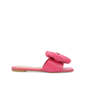 FAYRE PUFFED SLIDE SANDALS IN WIDE - Pink PU