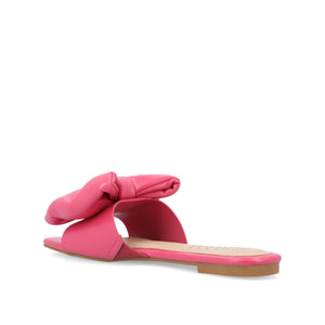 FAYRE PUFFED SLIDE SANDALS IN WIDE - Pink PU