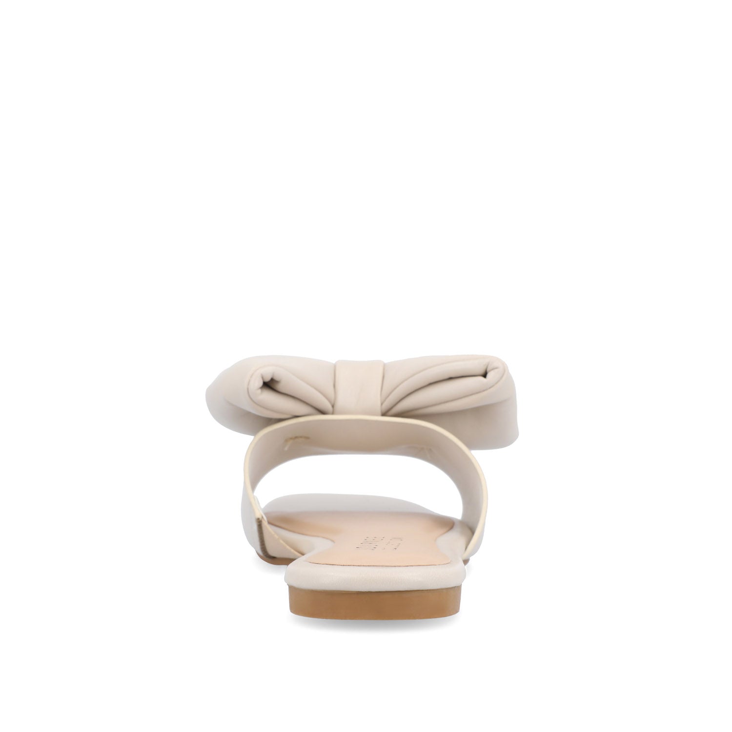 FAYRE PUFFED SLIDE SANDALS IN WIDE - Sand PU
