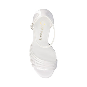 FELICITY STRAPPY SANDALS - Patent/White