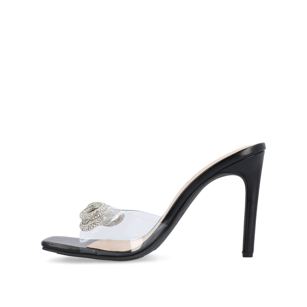 FENELLA MULE STILETTO HEELS IN CLEAR PVC