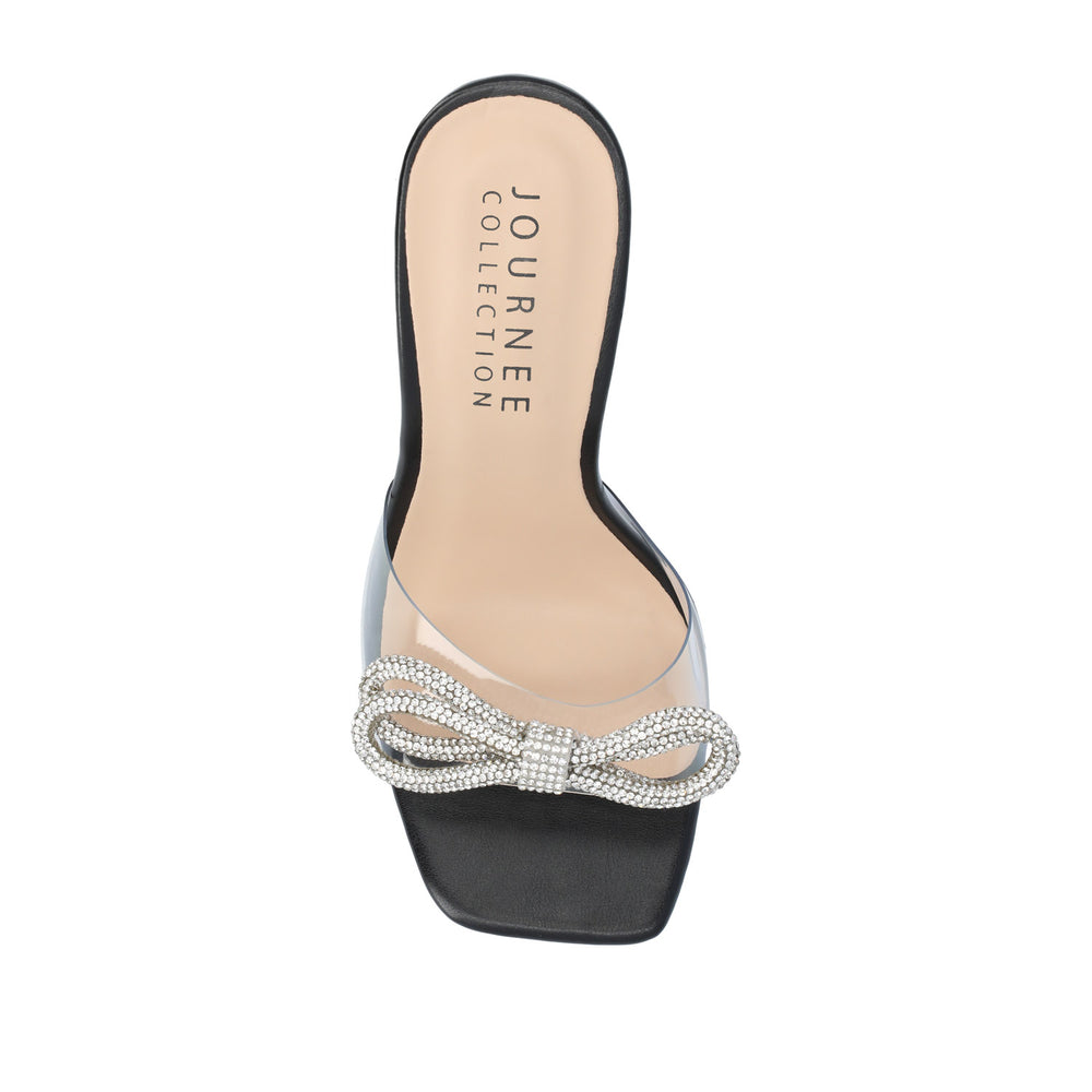 FENELLA MULE STILETTO HEELS IN CLEAR PVC