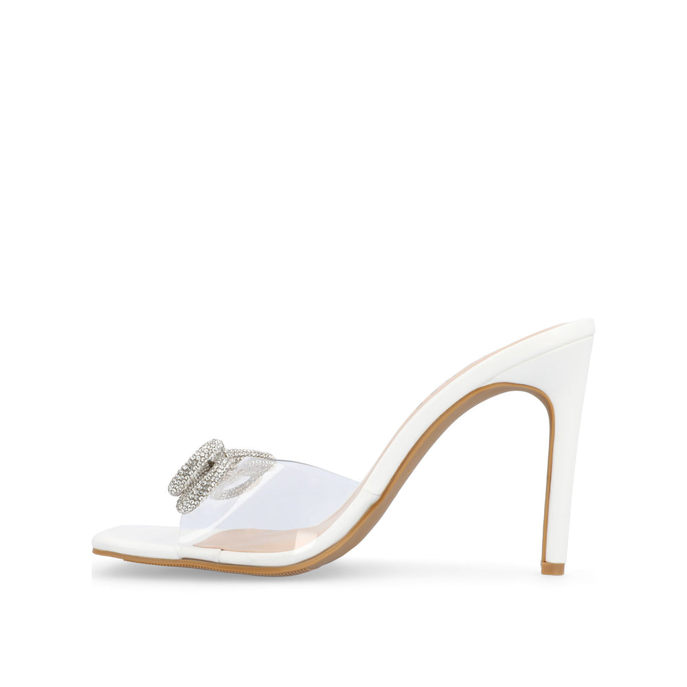 FENELLA MULE STILETTO HEELS IN CLEAR PVC