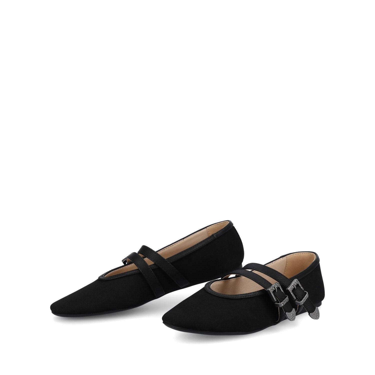 FLORENE MARY JANE WESTERN FLATS - Black Chocolate