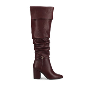 FLORETTA OVER THE KNEE BOOTS-Oxblood