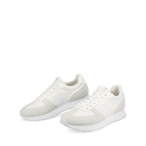 FLOW CASUAL LACE UP SNEAKERS - White